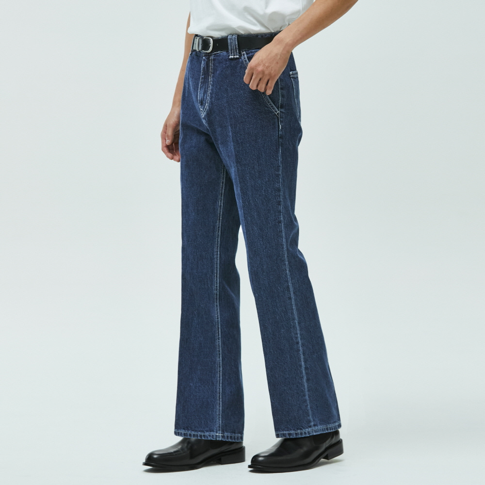 [AMC 데님]Dawn Semi Flared Jeans DCPT022Blue