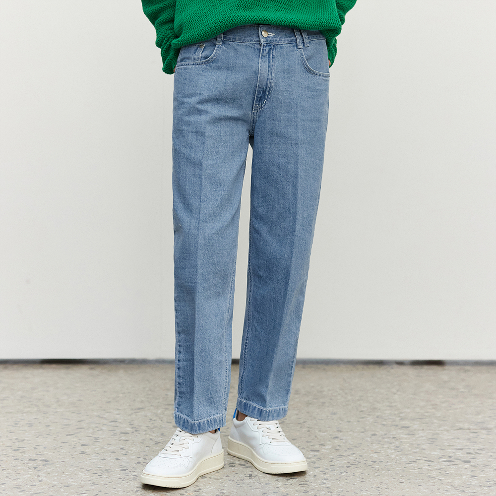 [S/S Ver]Cropped Tapered Jeans DCPT004Blue
